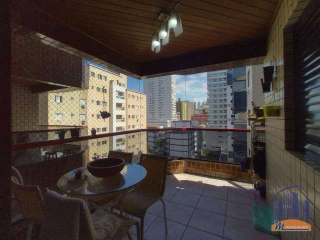 Apartamento com 3 dormitórios à venda, 119 m² por R$ 655.000,00 - Canto do Forte - Praia Grande/SP