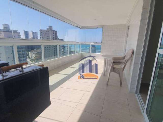 Apartamento, 110 m² - venda por R$ 700.000,00 ou aluguel por R$ 4.000,00/mês - Caiçara - Praia Grande/SP