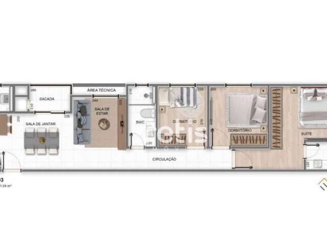 Apartamento à venda, 71 m² por R$ 485.000,00 - Centro - Pinhais/PR