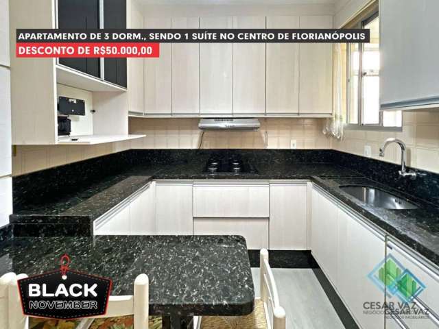 Apartamento com 3 quartos à venda na Rua Presidente Nereu Ramos, 210, Centro, Florianópolis, 90 m2 por R$ 750.000