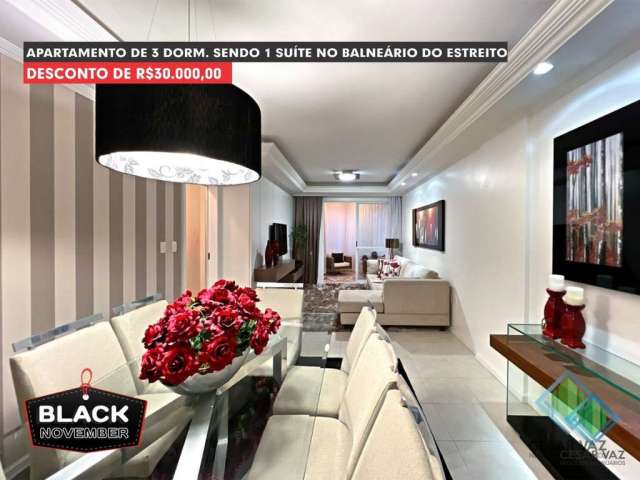 Apartamento com 3 quartos à venda na Rua Coronel Pedro Demoro, 1841, Balneário, Florianópolis, 109 m2 por R$ 950.000