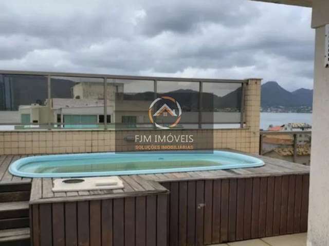 Cobertura de luxo em Piratininga - Niterói: 200m², 3 suítes, 4 banheiros por R$2M - Venda