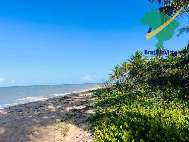 Área de praia pe areia em santo andré, guaiu e belmonte