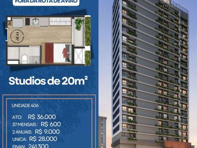 Studio em Moema 20m² próximo ao metro.