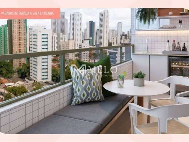 Apartamentos: 71,47m²,03 qts, (01 suíte), sala, cozinha, varanda, wc- La Vie