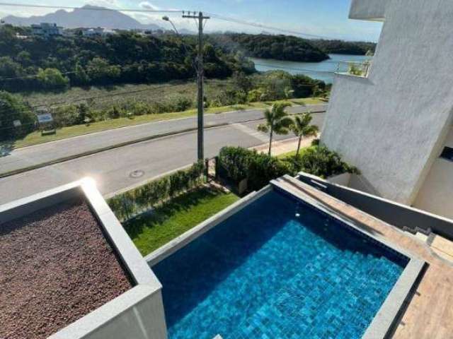 Casa duplex 5 quartos, vista para Lagoa e borda infinita