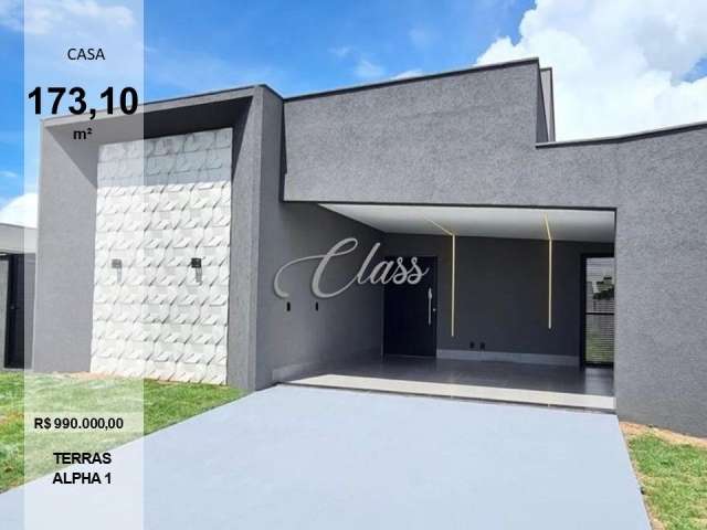 Casa – terras alpha 1 com 173,10m² com 3 suites e nova