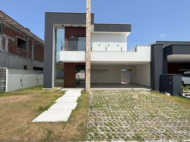 Linda casa duplex à venda com 04 suítes no Cond. Jd. Amsterdã em Parnamirim/RN