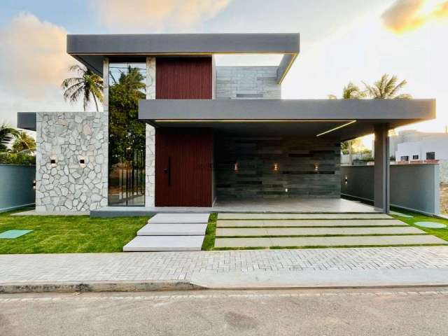 Linda casa c/ 03 suítes, 150m² à venda no Cond. Vila Flor em Pium, Parnamirim/RN