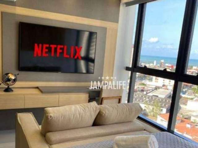 Flat com 1 dormitório à venda, 25 m² por R$ 450.000,00 - Tambaú - João Pessoa/PB