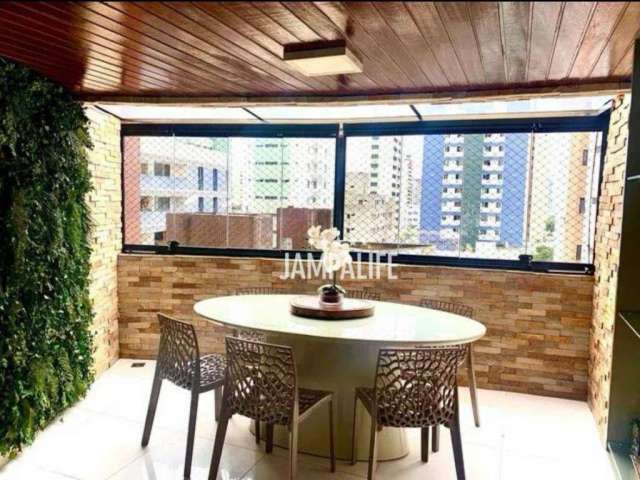 Apartamento com 3 dormitórios à venda, 124 m² por R$ 750.000,00 - Tambaú - João Pessoa/PB