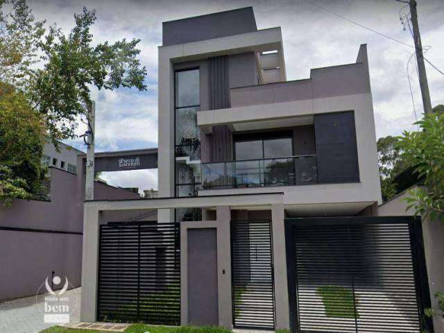 Sobrado com 160 m², contém terraço com hidromassagem , 3 quartos sendo 1 suíte, à venda por R$ 1.290.000 - São Lourenço - Curitiba/PR