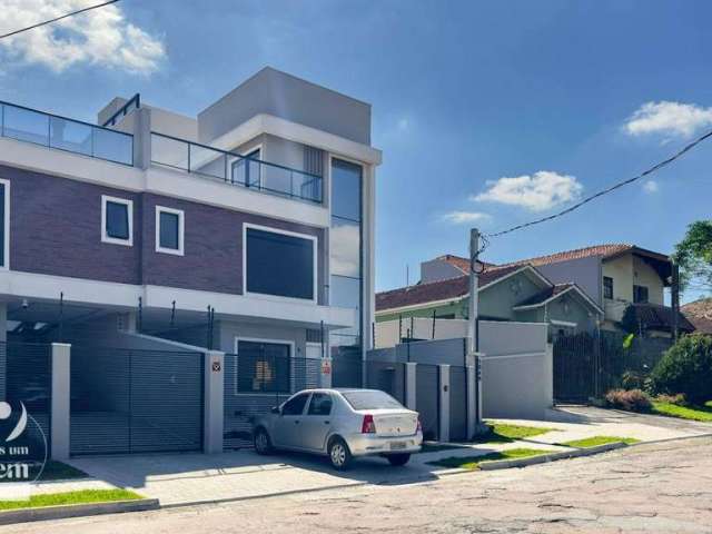 PROMOÇÃO Sobrado 142 m² com terraço e hidromassagem, 3 quartos sendo 1 suíte com sacada à venda por R$ 949.000 - Boa Vista - Curitiba/PR