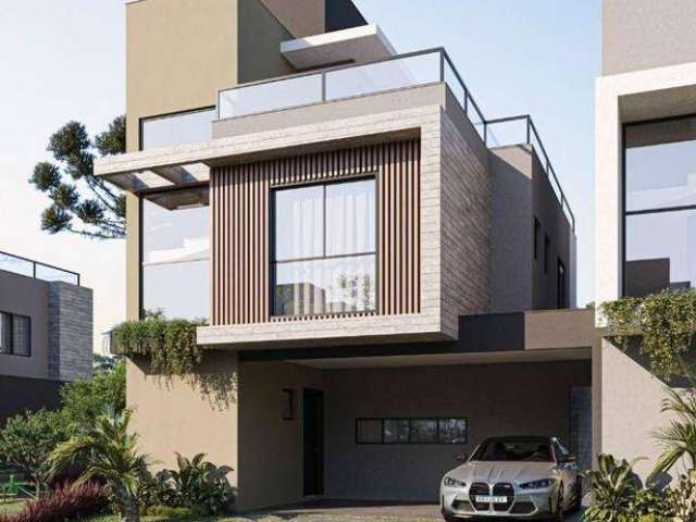 Entrada parcelada - Casa com 216 m², 3 suítes, lindo quintal gourmet à venda por R$ 1.587.000 - Bacacheri - Curitiba/PR