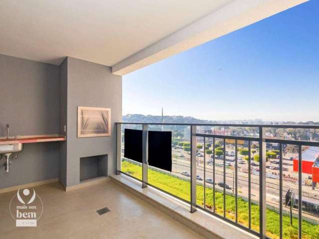 Apartamento andar alto, com 2 quartos sendo 1 suíte, ampla sacada com churrasqueira  à venda por R$ 699.000 - Boa Vista - Curitiba/PR