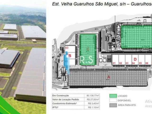 Galpão para alugar, 7894 m² por R$ 248.635,00/mês - Cumbica - Guarulhos/SP