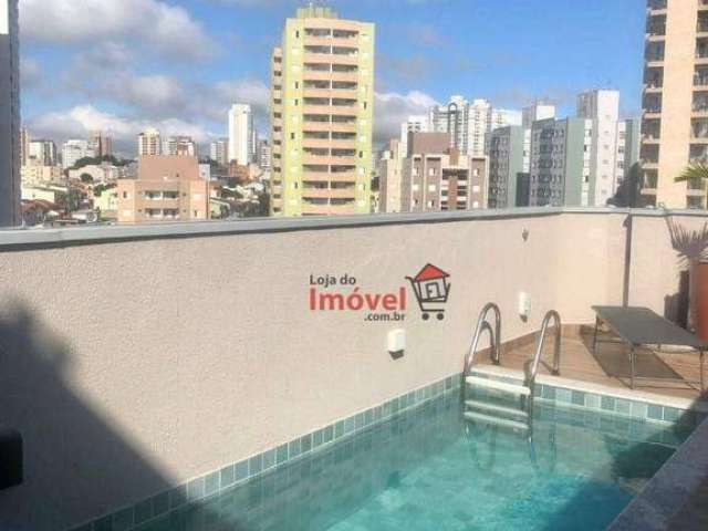 Apartamento com 1 dormitório à venda, 41 m² por R$ 290.000,00 - Vila Valparaíso - Santo André/SP