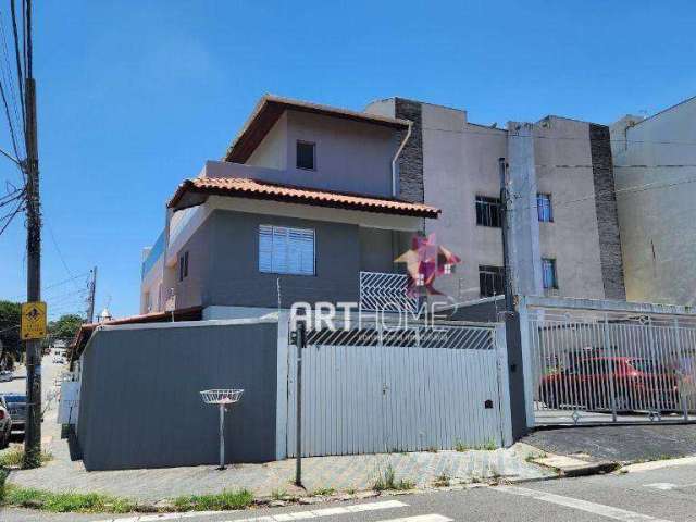 Sobrado com 3 dormitórios à venda, 250 m² por R$ 583.000,00 - Vila Camilópolis - Santo André/SP