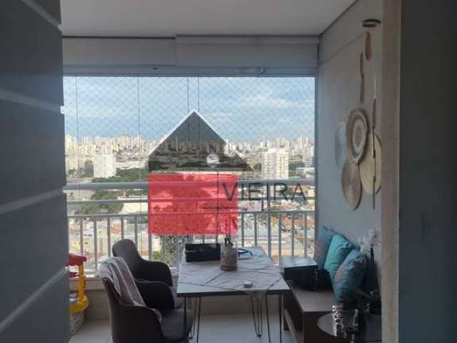 Lindo apartamento no Cambuci, com 2 dormitórios e 1 vaga de garagem, com laser completo para venda,