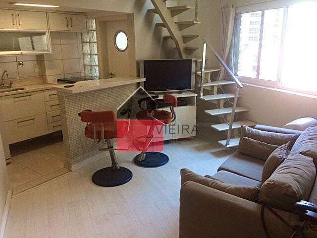 Apartamento Duplex mobiliado para locação com 45mts, Vila Nova Conceição, São Paulo, SP