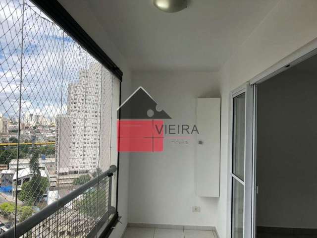 Studio para locação semimobiliado, sacada, vaga, Cambuci, São Paulo, SP