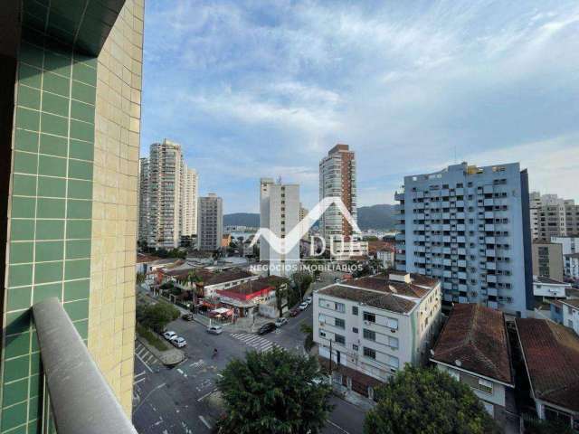 Apartamento na ponta da praia 3 dormitórios mais uma suíte  vista livre