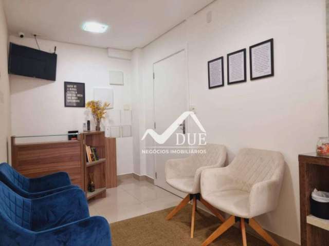 Sala para alugar, 8 m² com recepção interna e tambem no condominio por R$ 1.800/mês tudo incluso - Gonzaga - Santos/SP