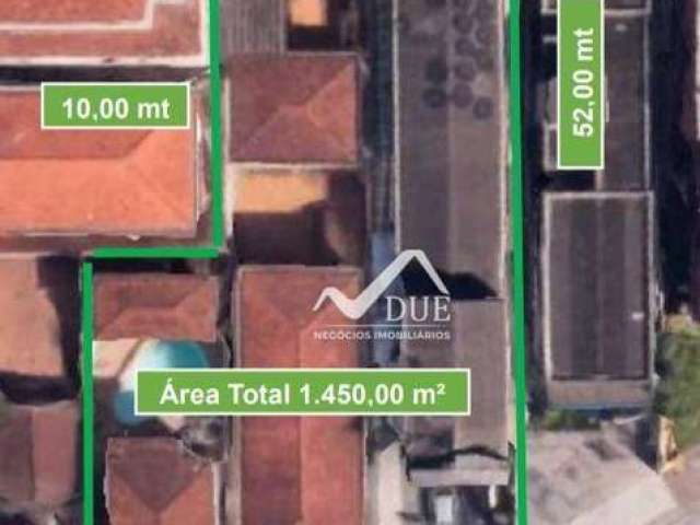 Terreno à venda, 1450 m² por R$ 13.050.000,00 - Gonzaga - Santos/SP