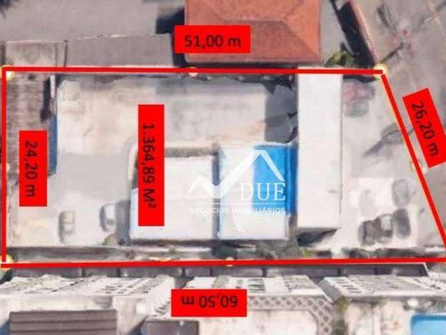 Terreno à venda, 1364 m² por R$ 12.284.000,00 - Gonzaga - Santos/SP