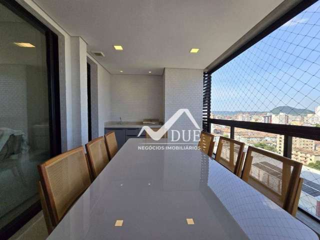 Apartamento porteira fechada  com 2 dormitórios à venda, 82 m² por R$ 1.120.000 - Aparecida - Santos/SP