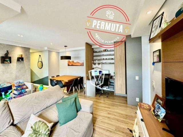 Apartamento com 2 dormitórios à venda, 76 m² por R$ 670.000,00 - Jardim Ermida I - Jundiaí/SP