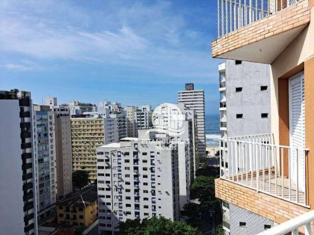 Apartamento amplo, reformado, com vista mar, clean bem ventilado 2 quadras da praia