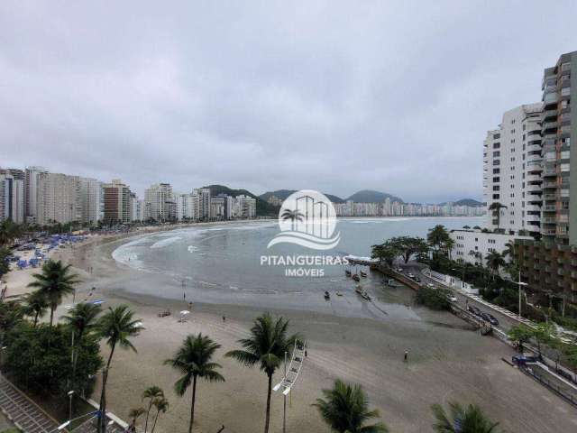 Astúrias - frente total ao mar, maravilhosa vista mar e ampla área de lazer com piscina, 02 churrasqueiras, salão de festas e jogos, quadra, garagem