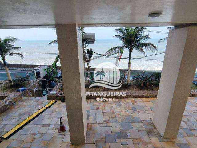 Pitangueiras – frente ao mar com maravilhoso vista da praia, com 60 m² úteis, 01 vaga de garagem no prédio, localização privilegiada.