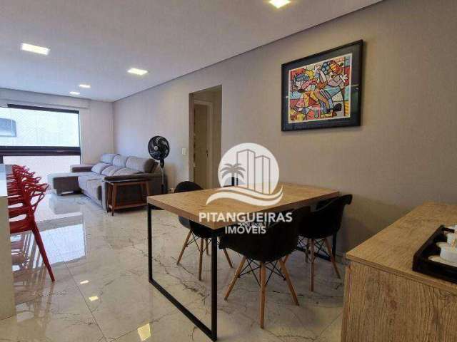 Flat com 2 dormitórios à venda, 68 m² - Pitangueiras - Guarujá/SP