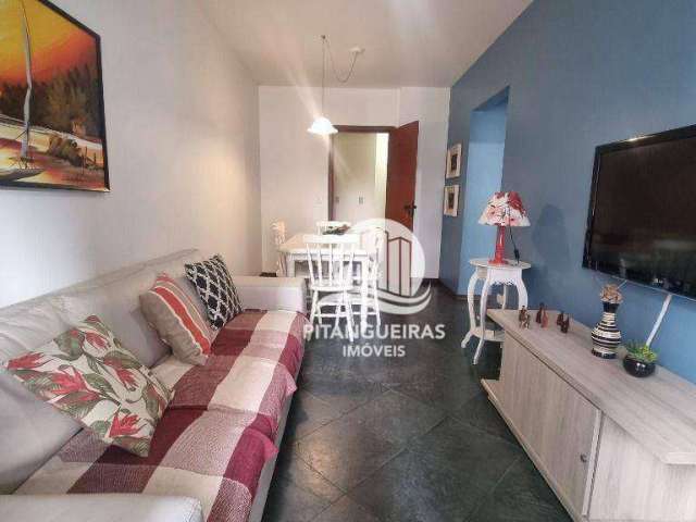 Apartamento com 2 dormitórios à venda, 76 m² - Pitangueiras - Guarujá/SP