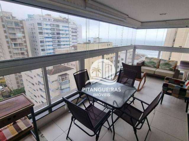 Apartamento com 3 dormitórios para alugar, 105 m² - Pitangueiras - Guarujá/SP