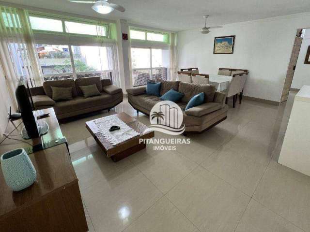 Apartamento com 4 dormitórios para alugar, 134 m² - Pitangueiras - Guarujá/SP