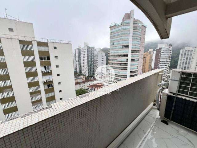 Apartamento com 3 dormitórios para alugar, 140 m² por R$ 8.000,00/mês - Pitangueiras - Guarujá/SP