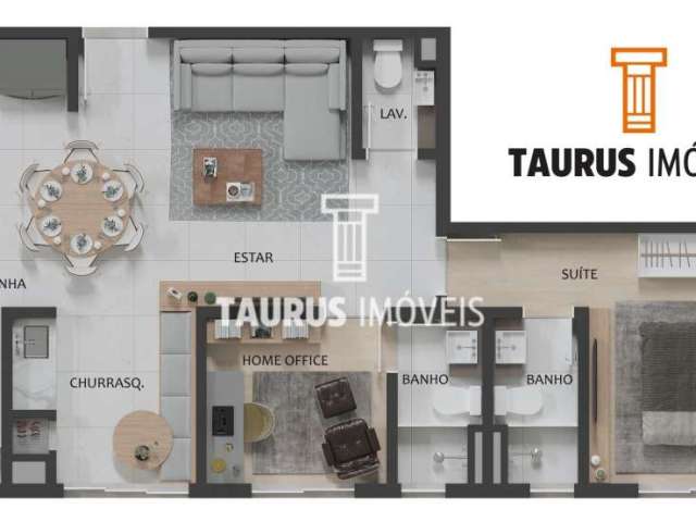 Apartamento 2 Quartos 68m², à venda por R$ 687.000