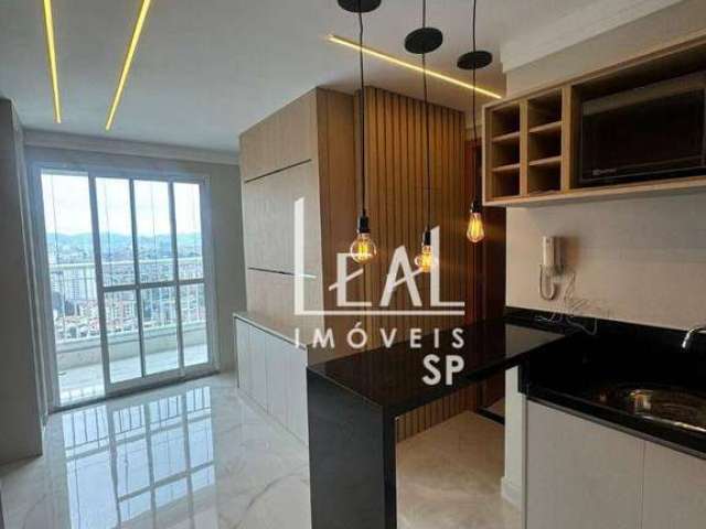 Apartamento com 1 dormitório para alugar, 37 m² por R$ 3.500,00/mês - Centro - Guarulhos/SP