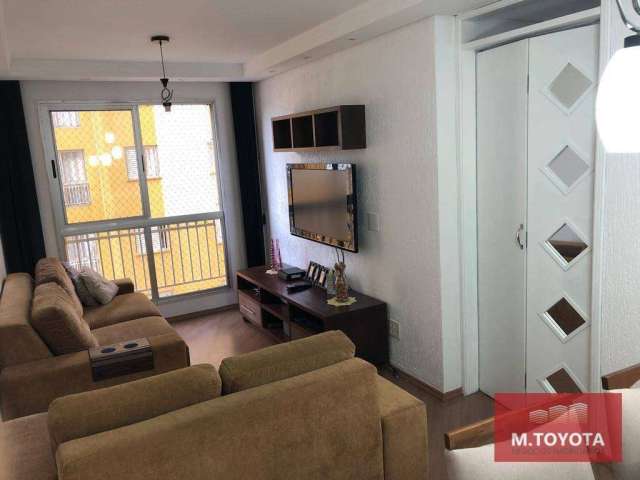 Apartamento Mobiliado  com 2 dormitórios, 55 m² - venda por R$ 315.000 ou aluguel por R$ 1.820/mês - Jardim São Judas Tadeu - Guarulhos/SP