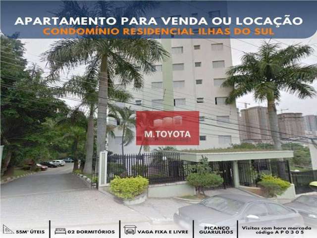 Apartamento com 02 dormitórios, 55m², - venda por R$ 275.000 ou aluguel por R$ 1.500,00/mês - Picanço - Guarulhos / São Paulo