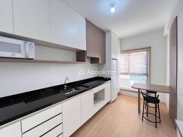 Apartamento com 1 dormitório para alugar por R$ 2.139,03/mês - Rebouças - Curitiba/PR