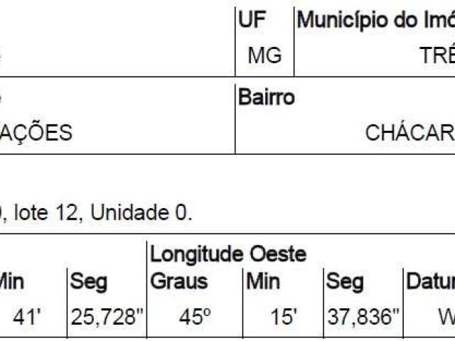 Oportunidade Única em TRES CORACOES - MG | Tipo: Terreno | Negociação: Venda Direta Online  | Situação: Imóvel