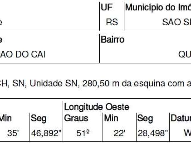 Oportunidade Única em SAO SEBASTIAO DO CAI - RS | Tipo: Terreno | Negociação: Venda Online  | Situação: Imóvel