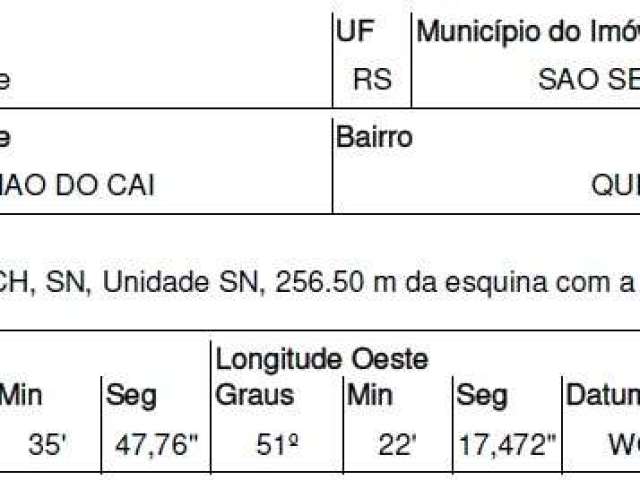 Oportunidade Única em SAO SEBASTIAO DO CAI - RS | Tipo: Terreno | Negociação: Venda Online  | Situação: Imóvel