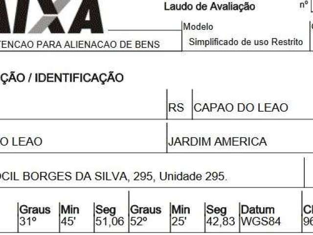 Oportunidade Única em CAPAO DO LEAO - RS | Tipo: Terreno | Negociação: Venda Direta Online  | Situação: Imóvel