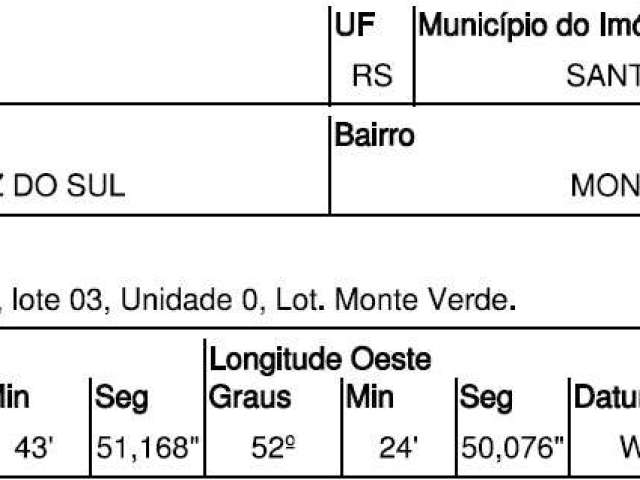 Oportunidade Única em SANTA CRUZ DO SUL - RS | Tipo: Terreno | Negociação: Leilão  | Situação: Imóvel