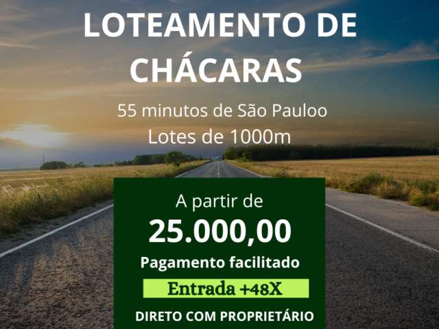 Terrenos 1000 m para chacara